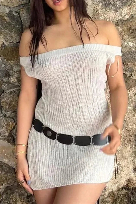 Off Shoulder Mini Dress