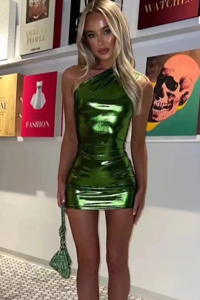 Silver Mini Dress