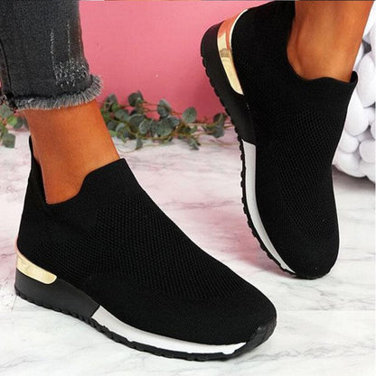 Women's Casual Colorblock Slip Knit Sneakers | Breathable For Everyday Wear