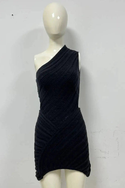Bodycon Mini Dress with Hollow Out Detail