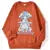 Harajuku Anime Girl Design Sweatshirts Couples Kawaii Hoodie Comfortable Creative Top All-Match Comfortable Streetwear Womens