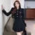 Elegant Tweed Suit 2-piece Skirt Set Autumn Winter New French Style Cropped Jacket Coat Mini Skirt Korean Fashion Female Outfits