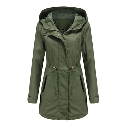 Chaqueta impermeable clásica y elegante para mujer | Ideal para actividades al aire libre
