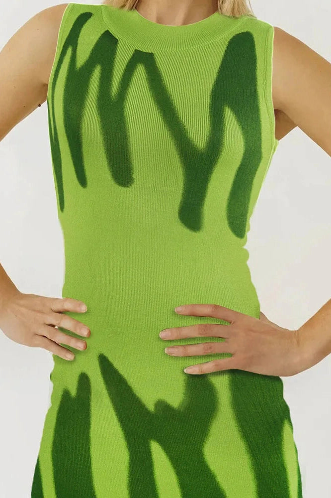 Backless Straps Sleeveless Slim Fit Mini Dress