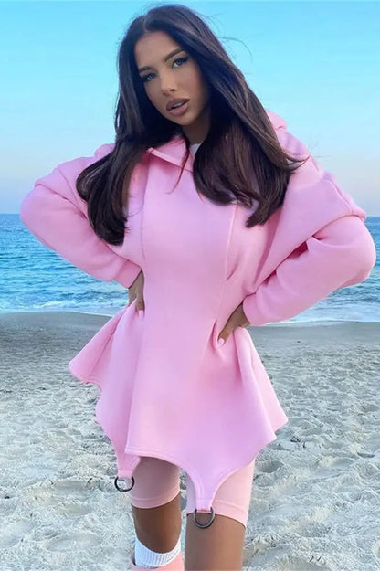 Hooded Mini Dress
