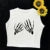 Europe and the United States street new skull series printed short sleeve women Y2K women’s T-shirt vest strap inside