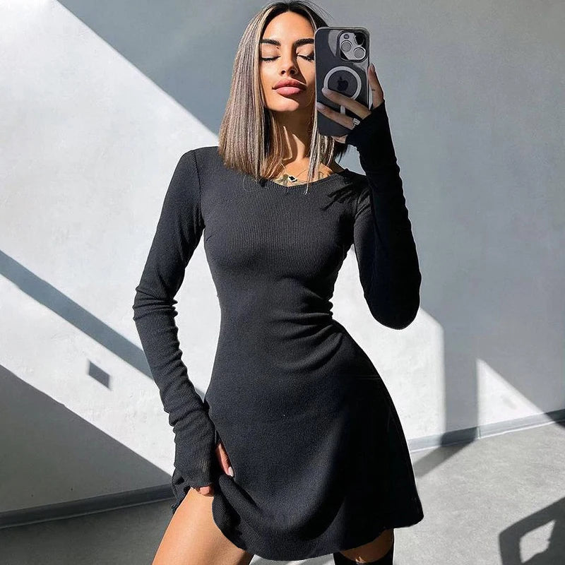 European and American style yoga dress spring women’s new fashion simple solid color back strap waist sports dress