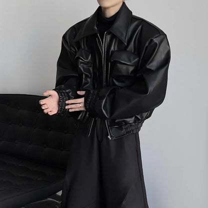 Gothic Style Biker Jacket
