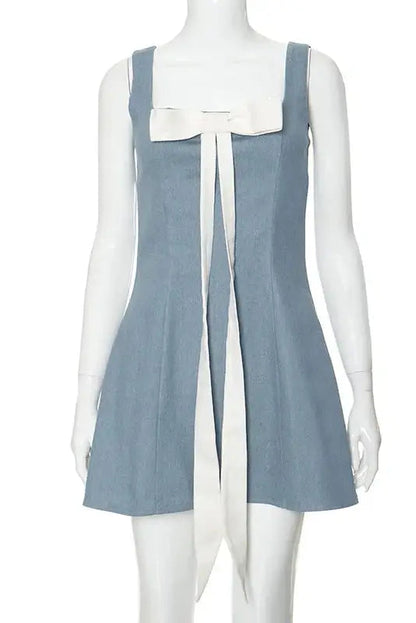 Nontium- Bow Mini Dress