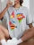 Painted Lady Face Personality Design Print T Shirt Female Street Comfortable T-Shirt Soft Casual Tops Breathable Short Sleeve