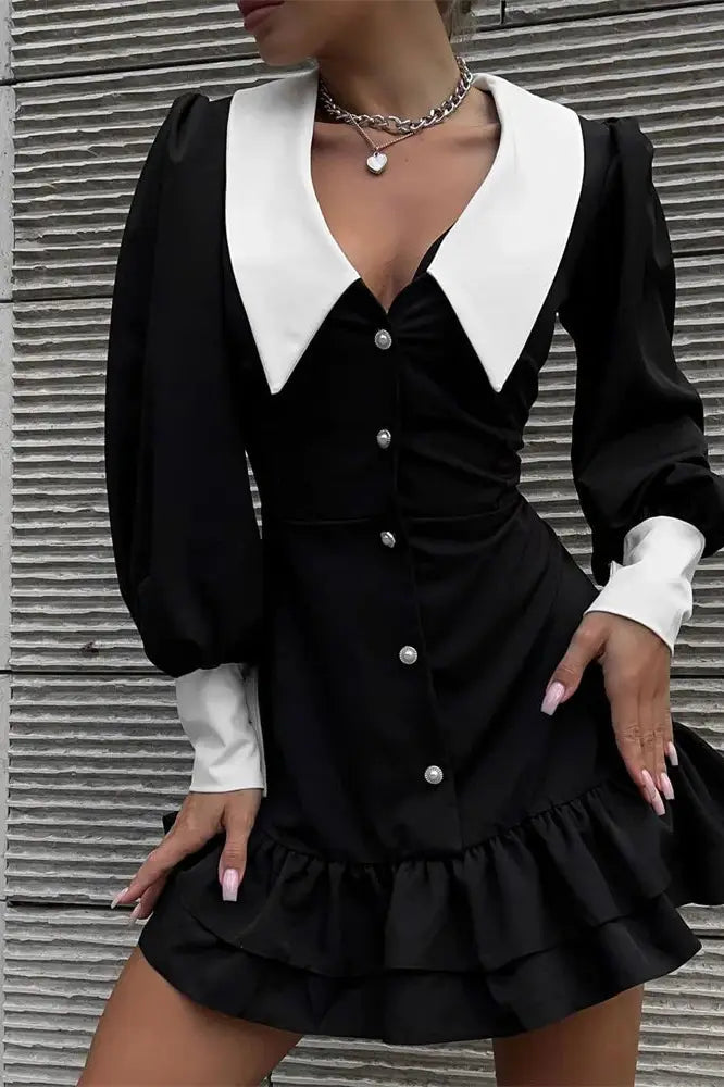 Patchwork Mini Dress