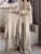 Women’s Knitted 2-Piece Set Tracksuit Autumn Winter O-neck Pullover Sweater Wide Leg Pants Harajuku Warm Solid Casual Suit New