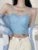 Denim Crop Top Camis Women Push Up Padded Bra Backless Sleeveless Sexy Corset Coquette Tube Top Seamless Underwear Thin Straps