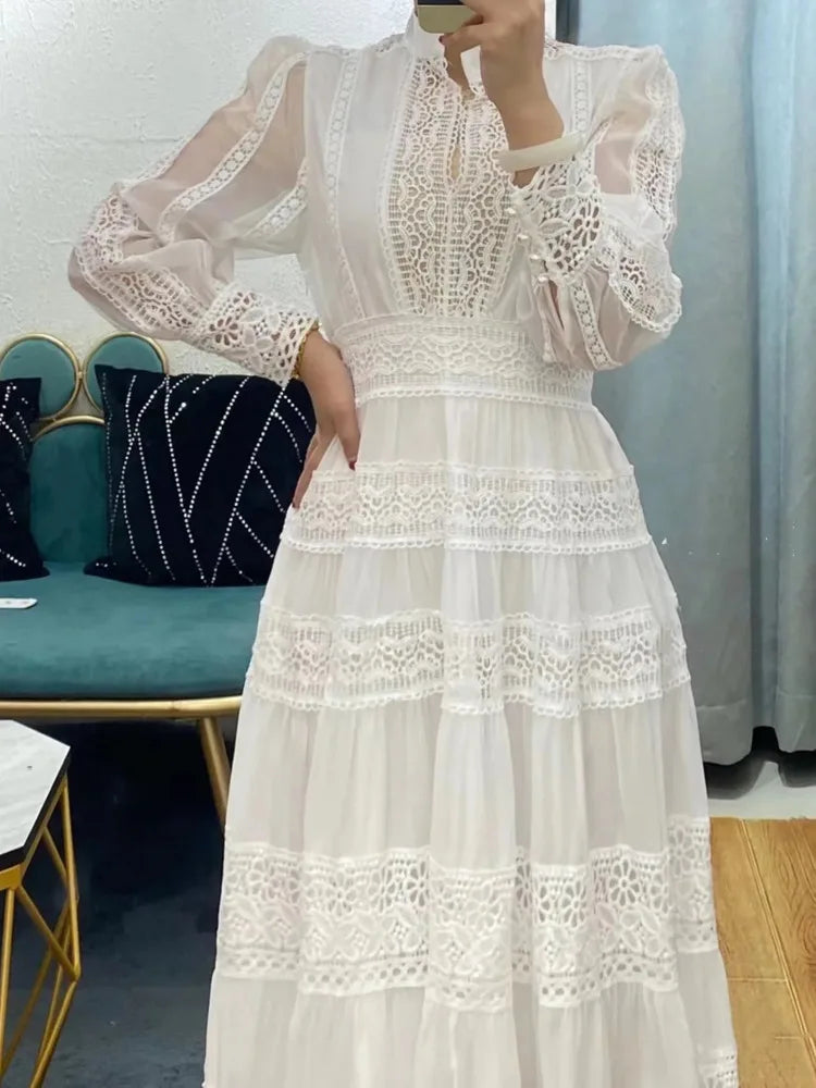 Elegant long dress european style
