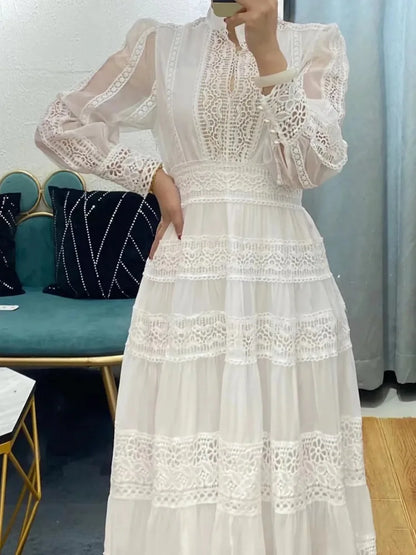 Elegant long dress european style