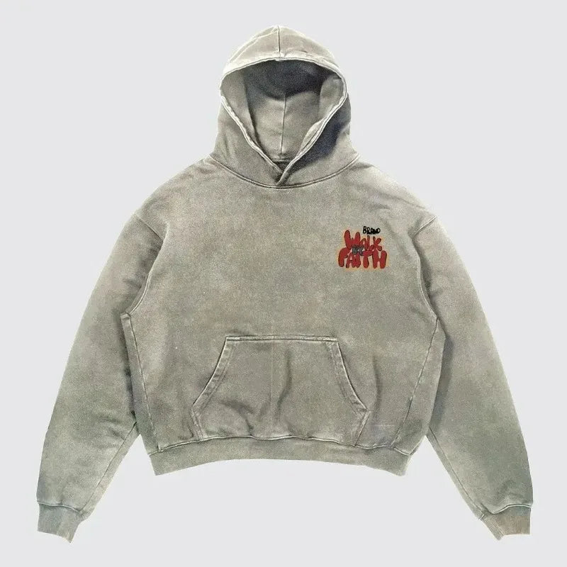 Harajuku Graphic Pullover Hoodie
