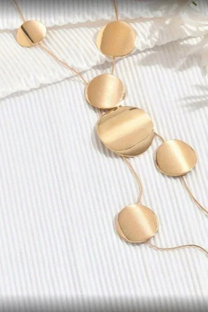 Noira Luxe Circle Drop Necklace