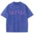 Summer Cotton Washed T Shirts Women Heart Funny Graphic T-Shirt Y2k Loose Casual Retro Short Sleeve Tee Hip Hop Streetwear
