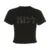 Summer European and American style short sleeved T-shirt with letter hot diamond top, t-shirt with slim fit inside for women
