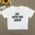 Y2K Europe and America casual T-shirt Spice Girl pattern print ladies summer crop slim street