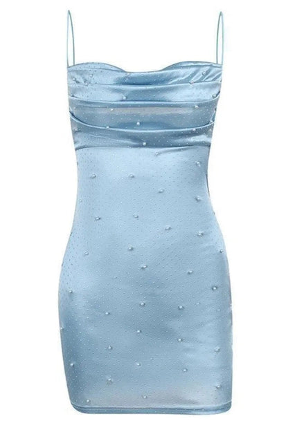 Spaghetti Strap Bodycon Backless Mini Dress