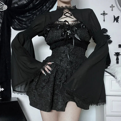 Sheer Long Sleeve Mesh Top