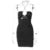 Y2K Summer New Hanging Neck Sling Dress Fashionable and Sexy Nightclub Style Open Backpack Hip Dress for Women
