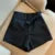 Elegant Suit Shorts Women Solid High Waist Wide Leg Shorts Office Lady Korean Fashion Black White Simple All Match Short Pants