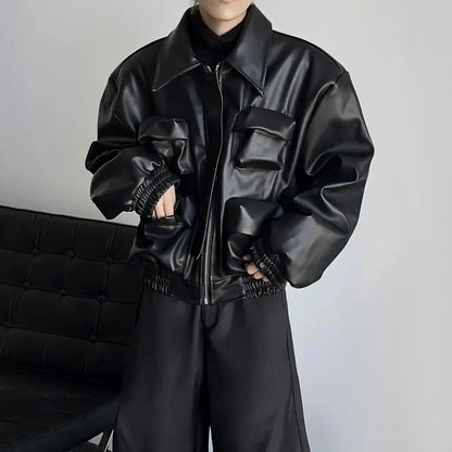Gothic Style Biker Jacket