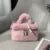 Luxury Brand Designer Box Bag Women  Winter Trendy Faux Fur Shoulder Bags Handbag Y2k Girls Fashion Festival Crossbody Bag