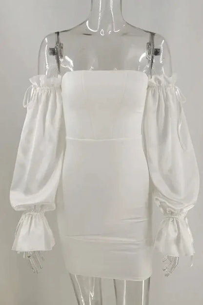 Bodycon Mini Dress with Hip Wrap