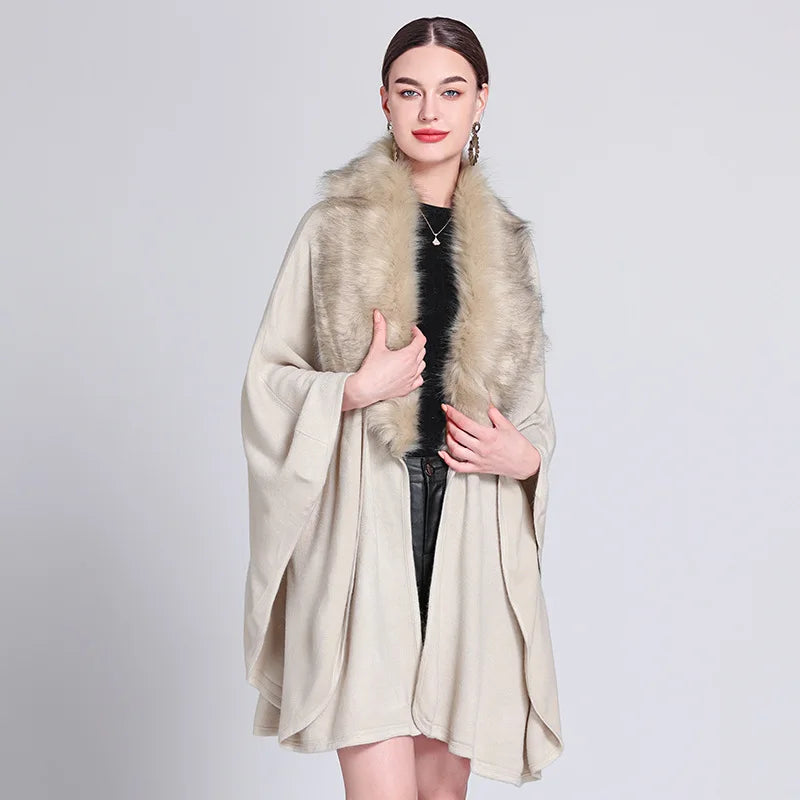 Loose Bat Sleeve Poncho Cloak