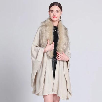 Loose Bat Sleeve Poncho Cloak