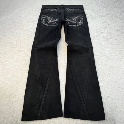 Gothic High Waist Slim Pants