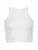 White Solid Basic Ribbed Cropped Vest Sleeveless Slim O Neck Tanks Camis Women Simple Fashion Elegant Summer Top Tees