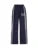 Side Stripe Elastic High Waist Loose Straight Leg Pants Women Letter Print Street Style Hippie Baggy Trousers Preppy Streetwear