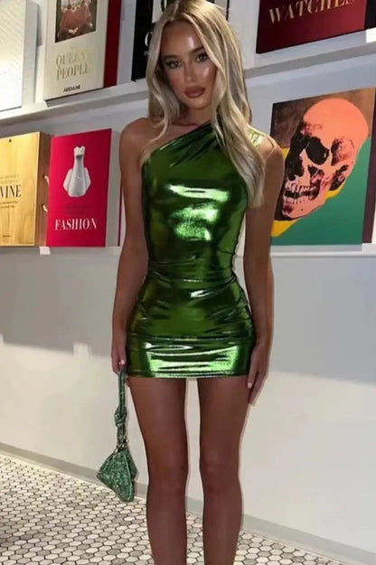 Silver Mini Dress