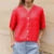 Vintage Button Up Short Sleeve Cardigans Preppy Aesthetic Y2K Knitted Sweater T-shirt Women Loose Fit Knitwear Tops High Street