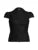 Solid Shirring Button Up Turn Down Collar Short Sleeve White Shirts Women Simple Casual Summer Clothes