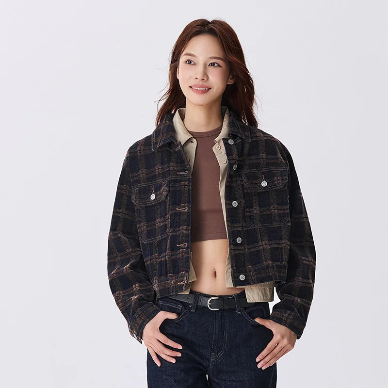 Denim Jacket Women Short Autumn  New Petite Retro Jacket