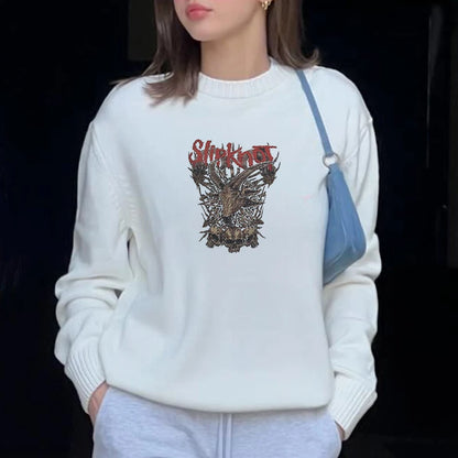 New printed men’s and women’s casual sweater Europe and the United States fashion street knitting sweater