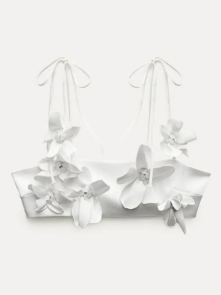 Floral Decor  Fashion Sexy  Crop Top