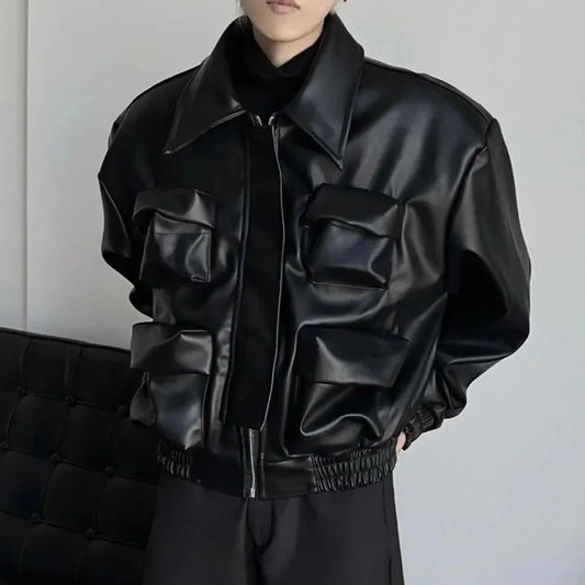 Gothic Style Biker Jacket