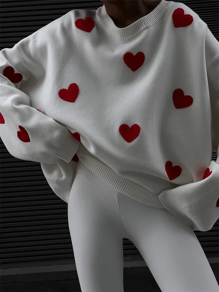 Knitwear Sweater Pullover Female Autumn Loose Fashion Patchwork Long Sleeve Casual Knit Streetwear Women Contrast Pullover