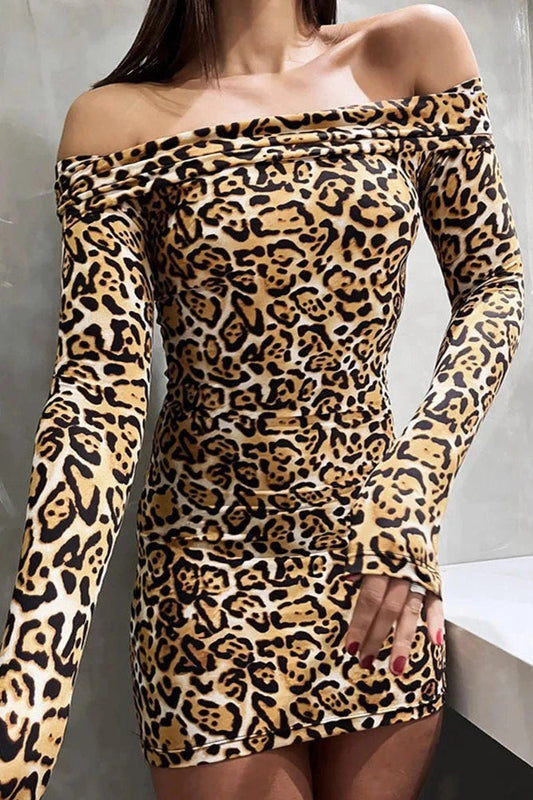 Long Sleeve Slim Fit Mini Dress