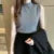 Korean Fashion Ladies Tops Spring New Summer Women Tops Casual Clothes Sleeveless Solid Women Blouse Knit Elastic Blusas