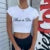 Y2K summer cross-border European and American letter printed round neck women’s short sleeved T-shirt
