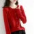 Women Cardigans Sweater O-neck Spring Autumn Knitted Cashmere Cardigans Solid Single Breasted Womens Sweaters DF4934