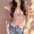 Velvet Long Sleeve T Shirt Women V Neck Casual Lady Tee Youth Elegant Luxury Top Basic Blouse  Fashion New