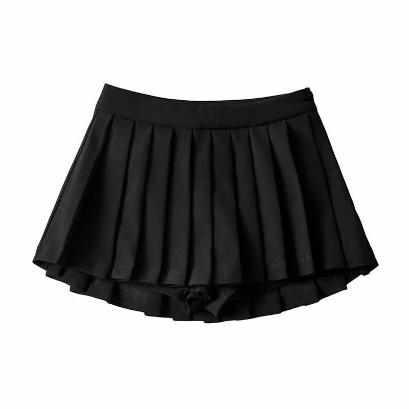 Sexy Pleated Skirts Women Korean High Waist Mini Skirts JK Preppy Summer Fashion White Black Gyaru Tennis Extreme Skirt